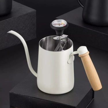 Milk Pitcher Thermometer with Clip – Stainless Steel Coffee Thermometer for Steaming & Frothing Milk